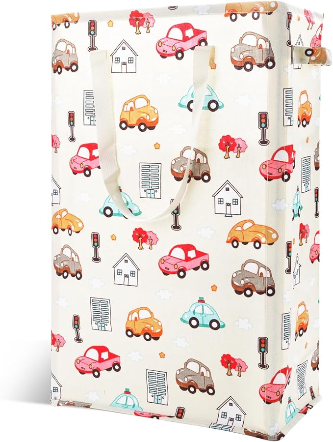 Odonata Slim Laundry Hamper Handles Collapsible Laundry Basket Thin Dirty
