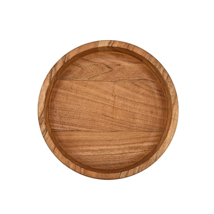 NIRMAN Decorative Bowl Acacia Wood Centerpiece Bowl for Table Rustic Home Decor Accessories for Coffee Table, Living Room (10" x 10" x 2.5")
