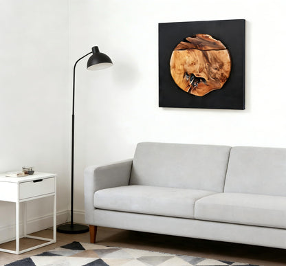 Greenage Cedar Roots Round Wall Decor 17"×17" Hanging Decoration for Home Living Room Bedroom Office
