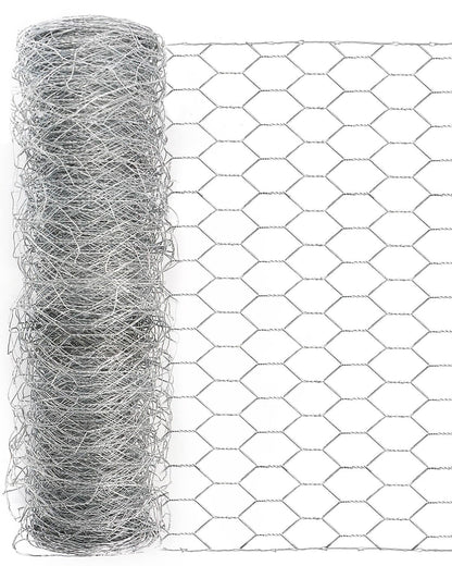 Garden Poultry Chicken Wire Netting - 72 '' × 150 ' Garden Fence Animal Barrier, Chicken Wire for Crafts, 1 inch Mesh Poultry Netting Fence, Pet/Rabbit/Chicken Wire Fencing