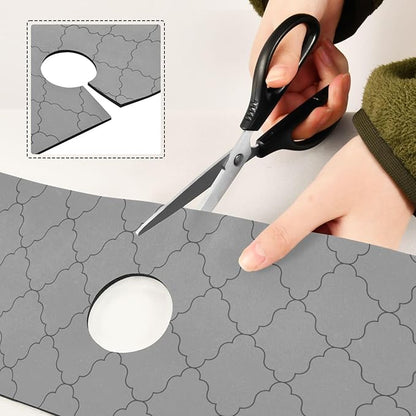 Kitchen Sink Splash Guard 2 PCS 30 Inch Sink Faucet Mat Splash Guard