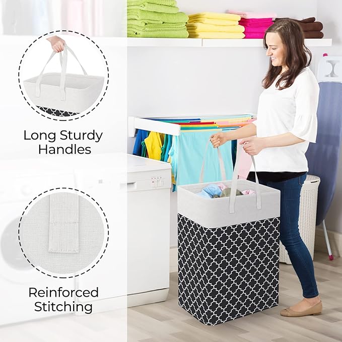 StorageRight Laundry Basket Hamper Large Collapsible Laundry Hamper