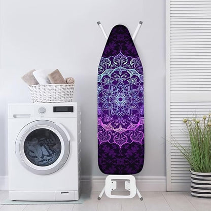 Home Ironing Board Cover, Boho Flower Heat Reflective Tie-Dye Ironing Board