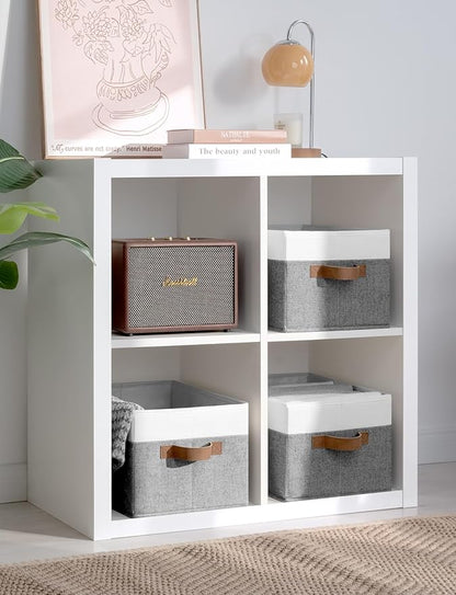 StorageWorks Fabric Shelf Baskets, Closet Organizers and Storage Basket