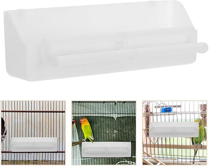 Toddmomy Automatic Bird Feeder Hanging Outdoor Bird Food Tray Anti-Splash Seed Dispenser 2pcs and Cockatiels