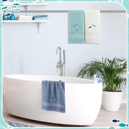 3 Pack Shoal of Fish Coastal Hand Towels