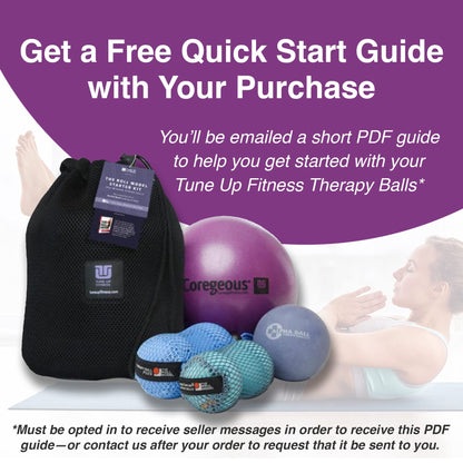 Tune Up Fitness – Coregeous Ball | Psoas Release Tool, Abdominal, Belly & Lower Back Release | Core Ball, Exercise Ball for Low Back, Stress & Digestive Relief, Improved Breathing & Sleep (Iris)