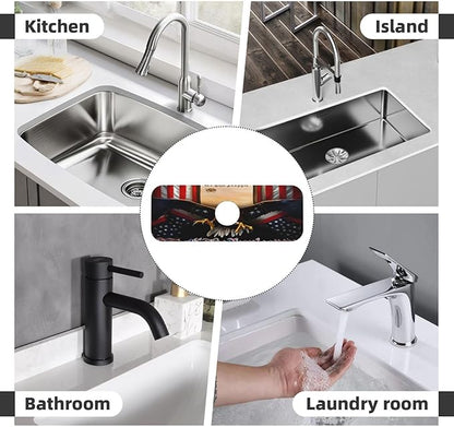 Classic American Old Flag Kitchen sink faucet pad, strong water absorption