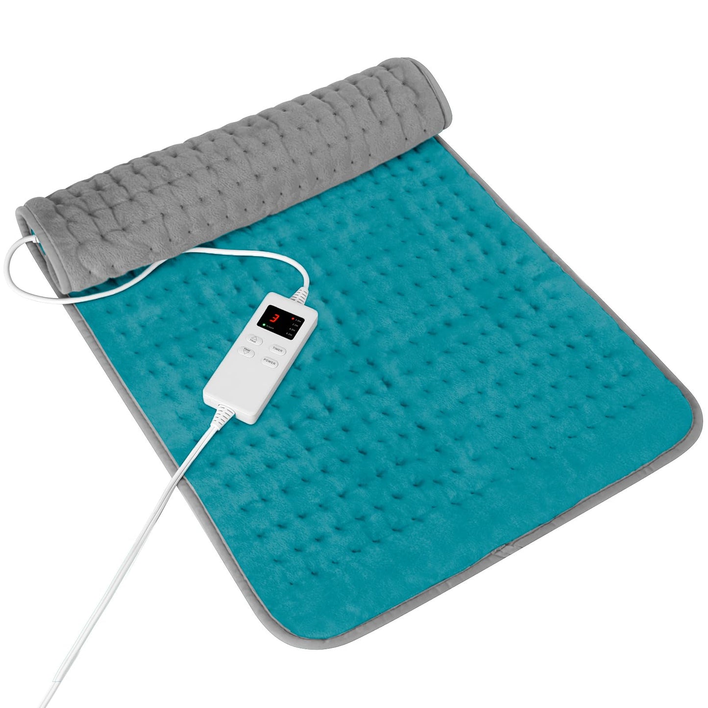 Large Heating Pad for Back Pain Relief, Electric Heating Pad for Neck and Shoulders, Auto Shut Off, Fast Heat, Christmas Gifts for Women Men, Birthday Gifts for Mom Dad (17'' x 33)