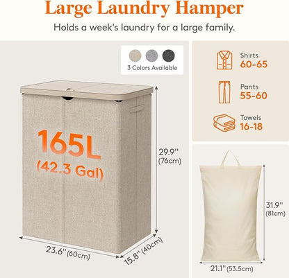 Lifewit 165L Large Laundry Basket