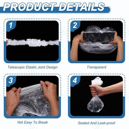 Disposable Bird Cage Liners, Clear Plastic Cage Liners for 35x24 Inch Pallets Tray Universal Elastic Film, (30 Pcs), Intended for Parakeet/Cockatiels/Rabbit/Guinea Pig