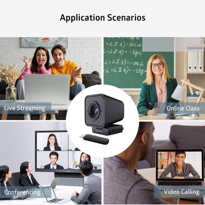 TOALLIN 1080P HD Wireless Webcam for PC, Built-in Noise-Canceling Microphone, Wireless Computer Camera for Video Conferencing, Live Streaming and Online Video Calls