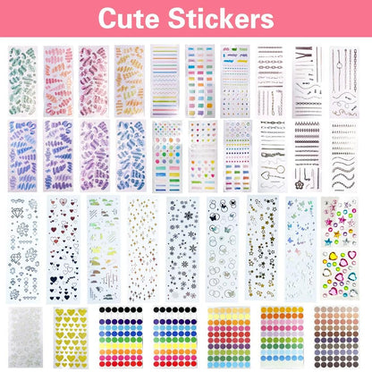 PALM LASHES K-pop DIY Photocard Toploader Decoration Kit – Includes 10pcs Hard Photocard Holder Sleeve 3D Flowers & Ribbon Bows, Stickers, and 3D Sticker for Card Trading