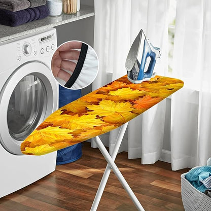 Nuxovilar Autumn Maple Leaves Ironing Board Cover, 15 * 54inch, Fit Most