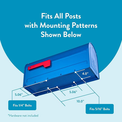 Architectural Mailboxes 7600BE MB1 Mailbox, Medium, Blue