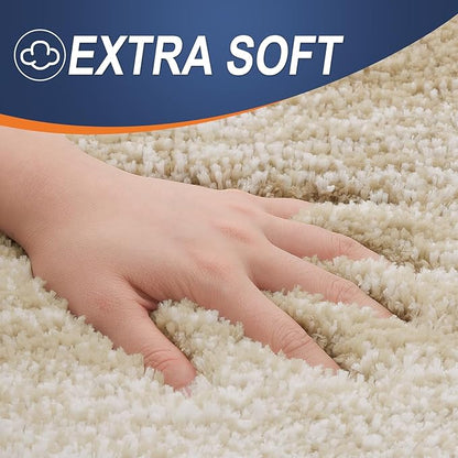 OLANLY Bathroom Runner Rugs Mat 59x20, Extra Soft Absorbent Microfiber Bath Rugs, Rubber Backing, Quick Dry, Washable Long Bath Mats for Bathroom Floor, Tub and Shower, Home Decor Accessories, Tan