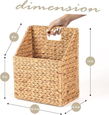 Wicker Hanging Storage Basket, Water Hyacinth Baskets, Wall Decor Hyacinth