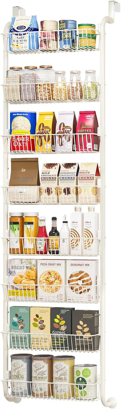 MIAOLI Over the Door Pantry Organizers and Storage, 8-Tier Spice Rack, Home &