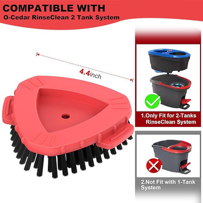 Aifacay Upgrade 2 Pcs Scrubber Mop Heads Replacements