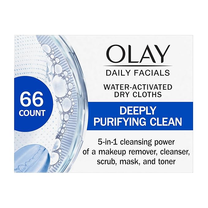 Olay Makeup Remover Wipes, Daily Facials Deep Clean Face Cleanser