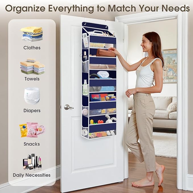 2 Pack Over The Door Organizer, Hanging Storage Organizer