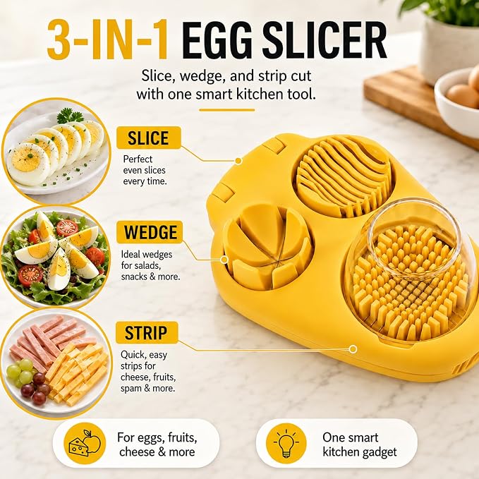 Egg Slicer for Hard Boiled Cherry Tomato Strawberry Salad Cutter Hard Grape Stainless Steel Kitchen Gadget Chopper Dicer Fruit Spam Cup Tool Quail Tomatoes Mushroom Accessories