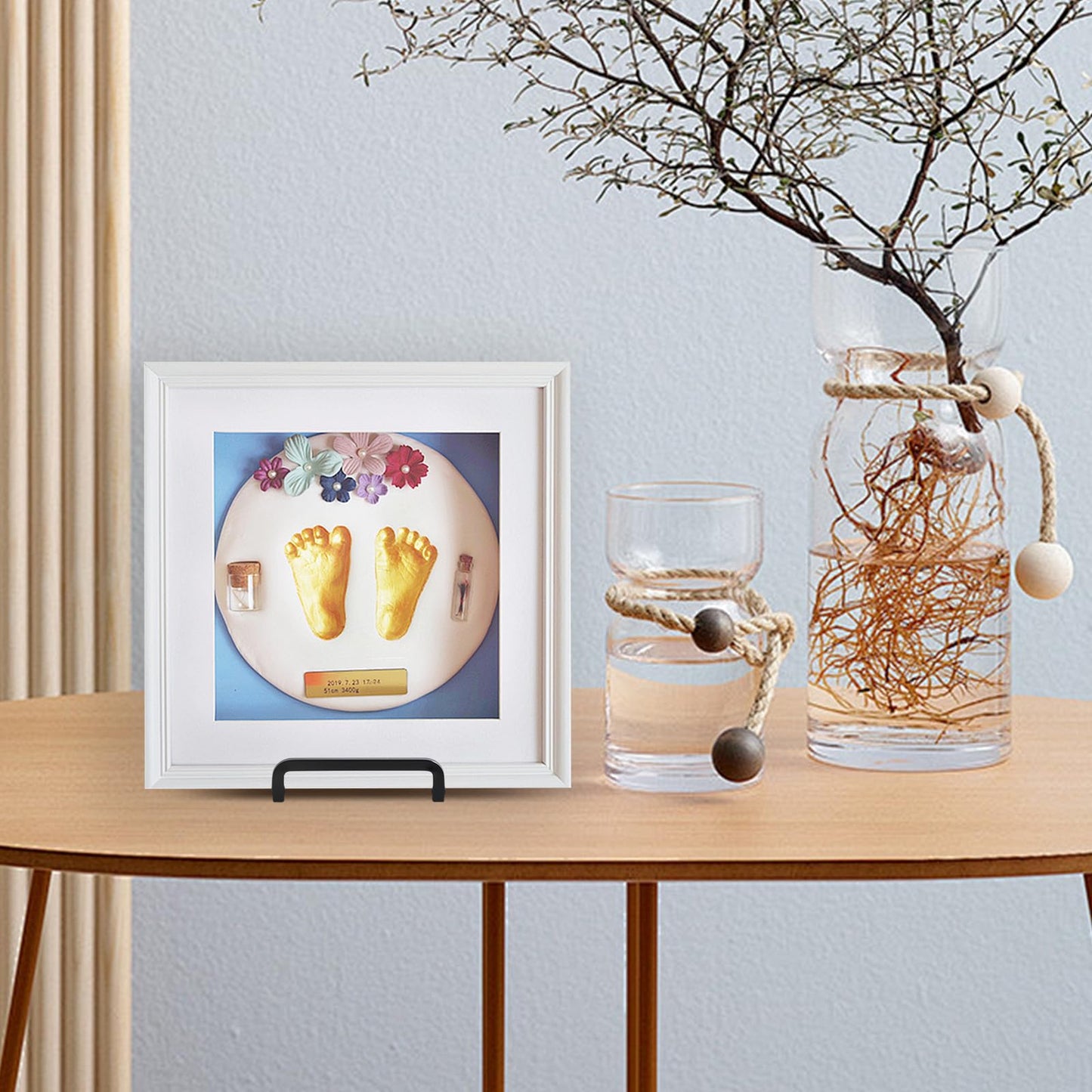 Plate Holder Easel Display Stand - 4.5 inch Metal Plate Stands for Display - Tabletop Picture Stand - Black Iron Easels for Display Pictures | Photo Frames | Book | Decorative Plates | Plaque - 1 Pack