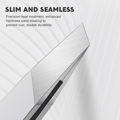 Tweezers Set - Professional Stainless Steel Slant Tweezers, Precision Tweezers Set for Shaping Eyebrows, Great Beauty Tools for Facial Hair, Ingrown Hair, Blackhead Removal(2Pcs Slant Tweezer)