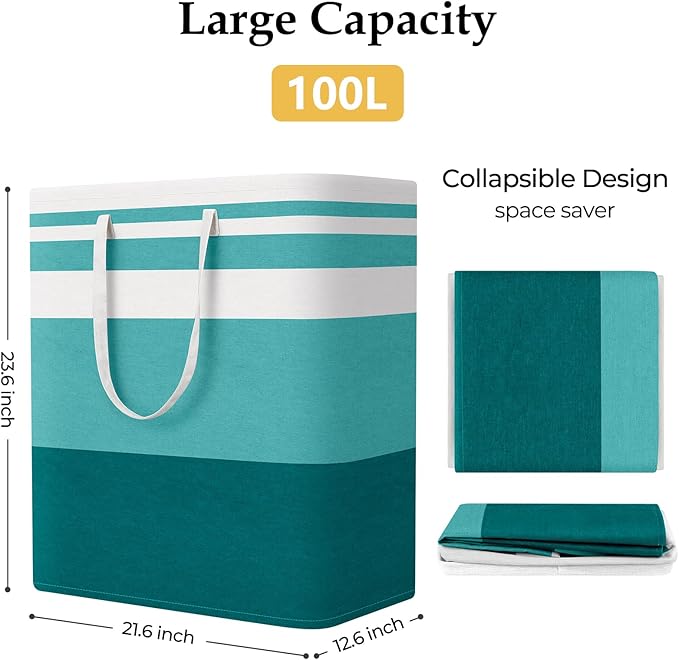StorageRight Large Collapsible Laundry Basket Hamper