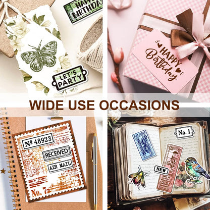 GLASSWINDS 29 Pcs Acrylic Stamps for Crafting Card Making Supplies Set Include 3 Acrylic Clear Stamp Blocks, 6 Clear Silicone Stamps Seals, 20 Craft Ink Pads Stamp for DIY Scrapbooking Journal