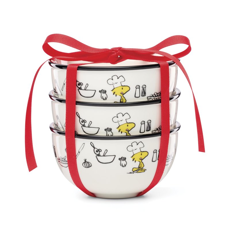 Lenox 897684 Chef Snoopy Mini Bowls, Set Of 3