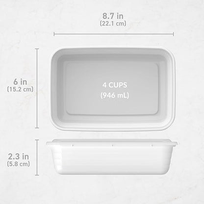 Bentgo 20-Piece Lightweight, Reusable BPA-Free 1-Compartment Containers