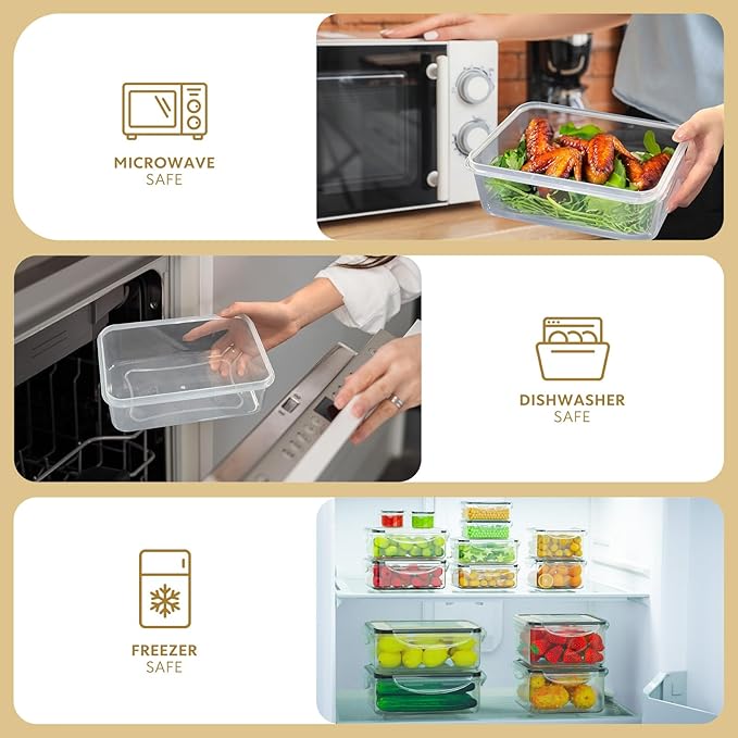 50-Piece Food Storage Containers