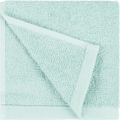 Amazon Basics face Towels for bathroom, 100% Cotton Extra Absorbent washcloth