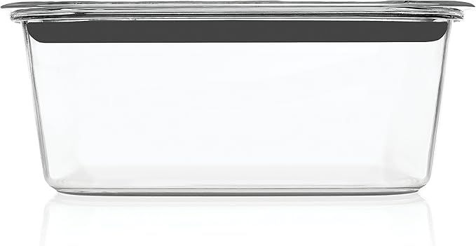 Rubbermaid Brilliance Large Food Storage Container, 9.6 Cup, Leak-Proof