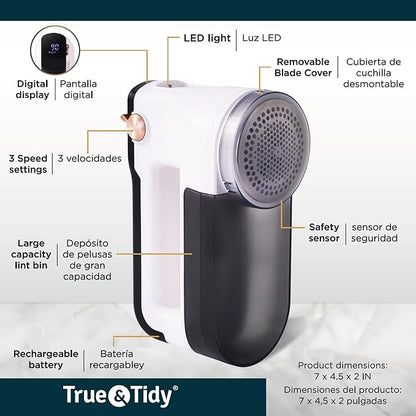 True & Tidy XL Rechargeable Fabric Shaver