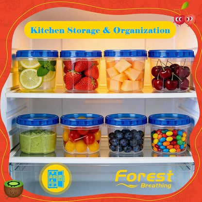 12 Pack 17oz Reusable Freezer Storage Containers