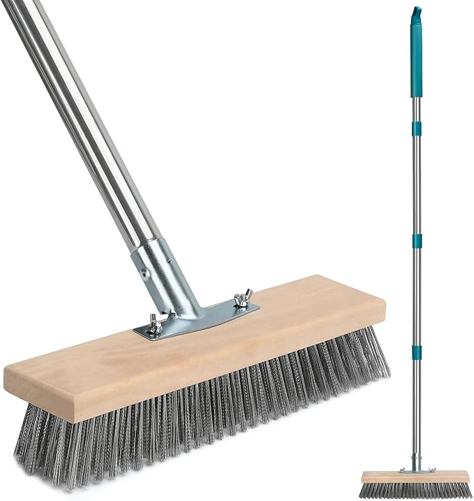 Stainless Steel Deck Scrub Brush