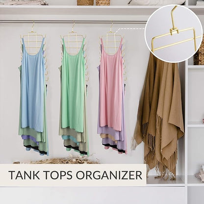 ZEDODIER 4 Pack Tank Top Hanger Space Saving, Bra Hangers