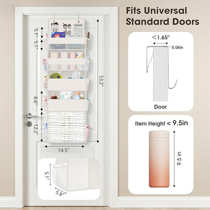 WISELIFE 5-Tier Over the Door Organizer