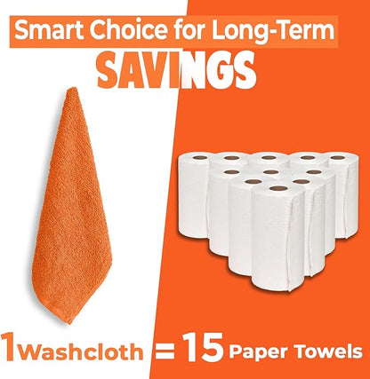 DAN RIVER 24 Pack Wash Cloths for Showering