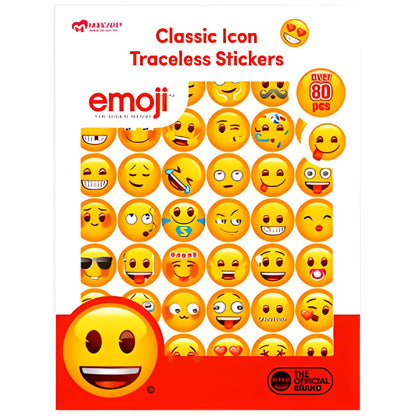 MORCART Resuable Emoji Stickers Funny Icons Decorative Drink Marker, 84pcs Party Gift for Kids Friends, Personalized Your Life, Removable & Washable