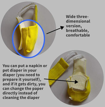 Parrot Bird Diapers, Birds Flight Suit, Parrot Clothes, Pet Animal Costumes, Bird Clothes, Cockatiel Bird Diaper, Pet Bird Diapers, Parrot Flight Suit, Bird Parrot Clothes (Yellow, M)