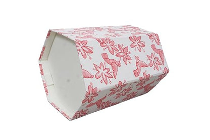 Generic 3.3 Gallon Cotton Hand Block Printed Paper Waste Basket |Small Decorative Trash Can for Housewarming Gifts in Living Room, Bedroom, Bathroom | Eco-Friendly, Plastic-Free (1, PINK BIRD)