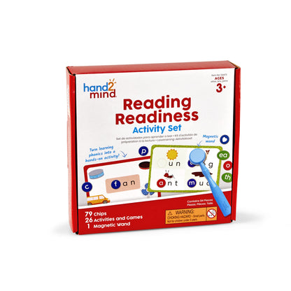 hand2mind Reading Readiness Activity Set, Magnetic Wands and Chip Set, Learn to Spell for Kids, Spelling Toys, CVC Words for Kindergarten, Learning Letters, Science of Reading Manipulatives