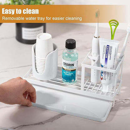Toothbrush Holders for Bathrooms, Carbon Steel Tooth Brushing Holder Electric