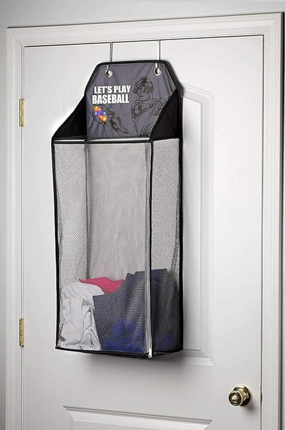 Store & Score Over The Door Hanging Kids Fun LED Baseball Light-Up Collapsible