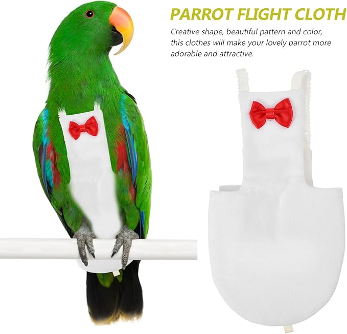 Generic Bird Diaper Flight Suit for Parrots Breathable Diaper Clothing Accessory for Birds for Indoor and Outdoor Use Easy to Wear and Wash