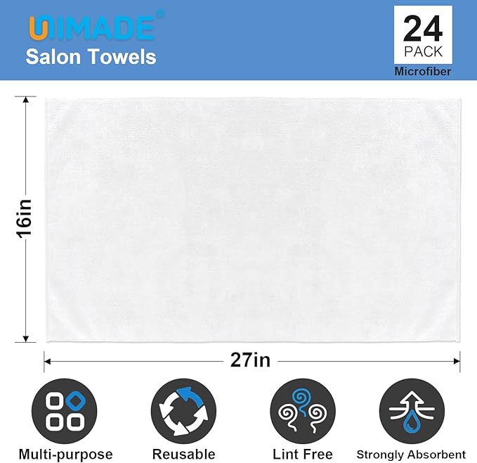 24 Pack Hand Towels Set