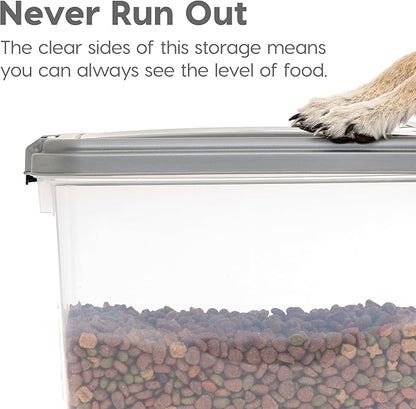 IRIS USA 30 lbs & 11 lbs Combo Airtight Dog Food Storage Container, Stackable